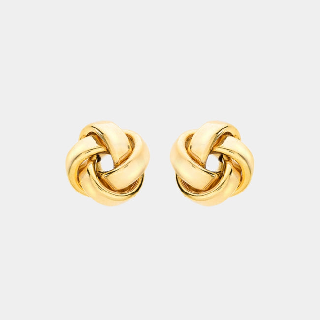 9ct Gold Knot Stud Earrings