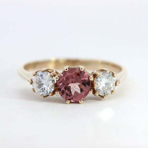 Garnet Trilogy Ring