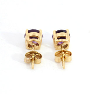 Amethyst Stud Earrings