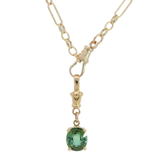 'Mistletoe' Tourmaline Charm Necklace