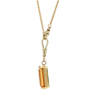 'Robin' Citrine Charm Pendant Necklace