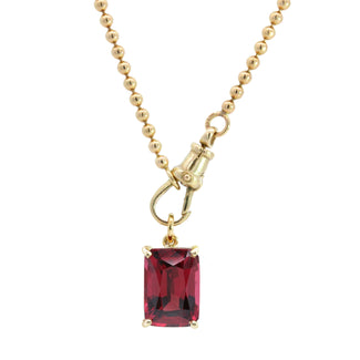 'Red Berry' Garnet Charm Pendant Necklace