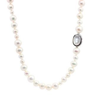 'Winter Berry' Garnet and Pearl Necklace
