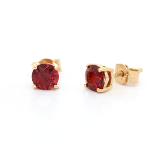 Garnet Earring Studs