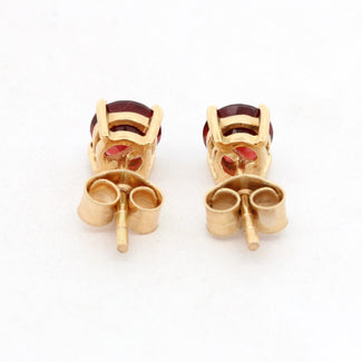 Garnet Earring Studs