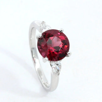 Garnet and Diamond Ring