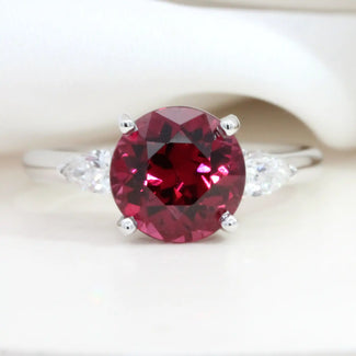 Garnet and Diamond Ring