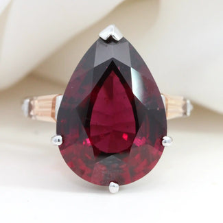 Garnet and Topaz Ring