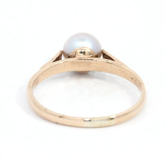 Grey Pearl Ring