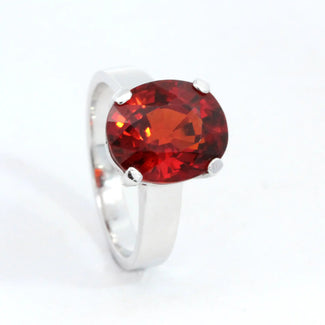 Oval Garnet Ring