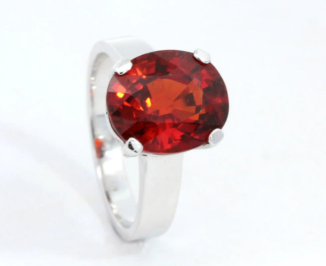 Oval Garnet Ring