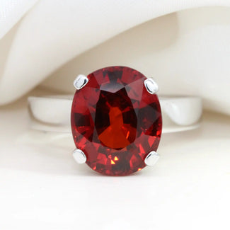 Oval Garnet Ring