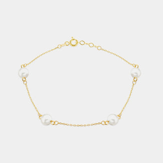 9ct Gold Freshwater Pearl Bracelet