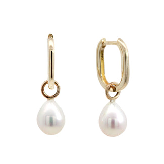 'Lumi' Pearl Drop Charm Earrings