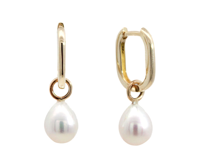 'Lumi' Pearl Drop Charm Earrings