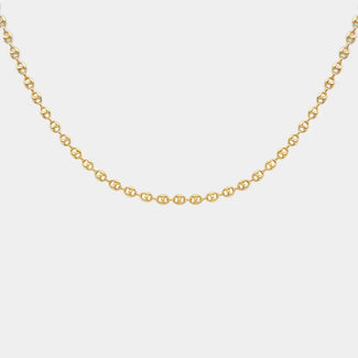 9ct Gold Mariner Chain 18''