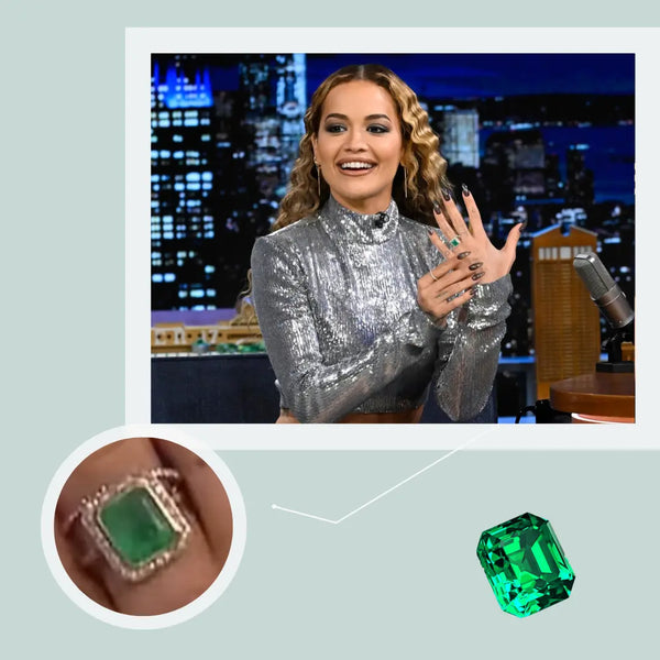rita_ora_emerald_engagement_ring