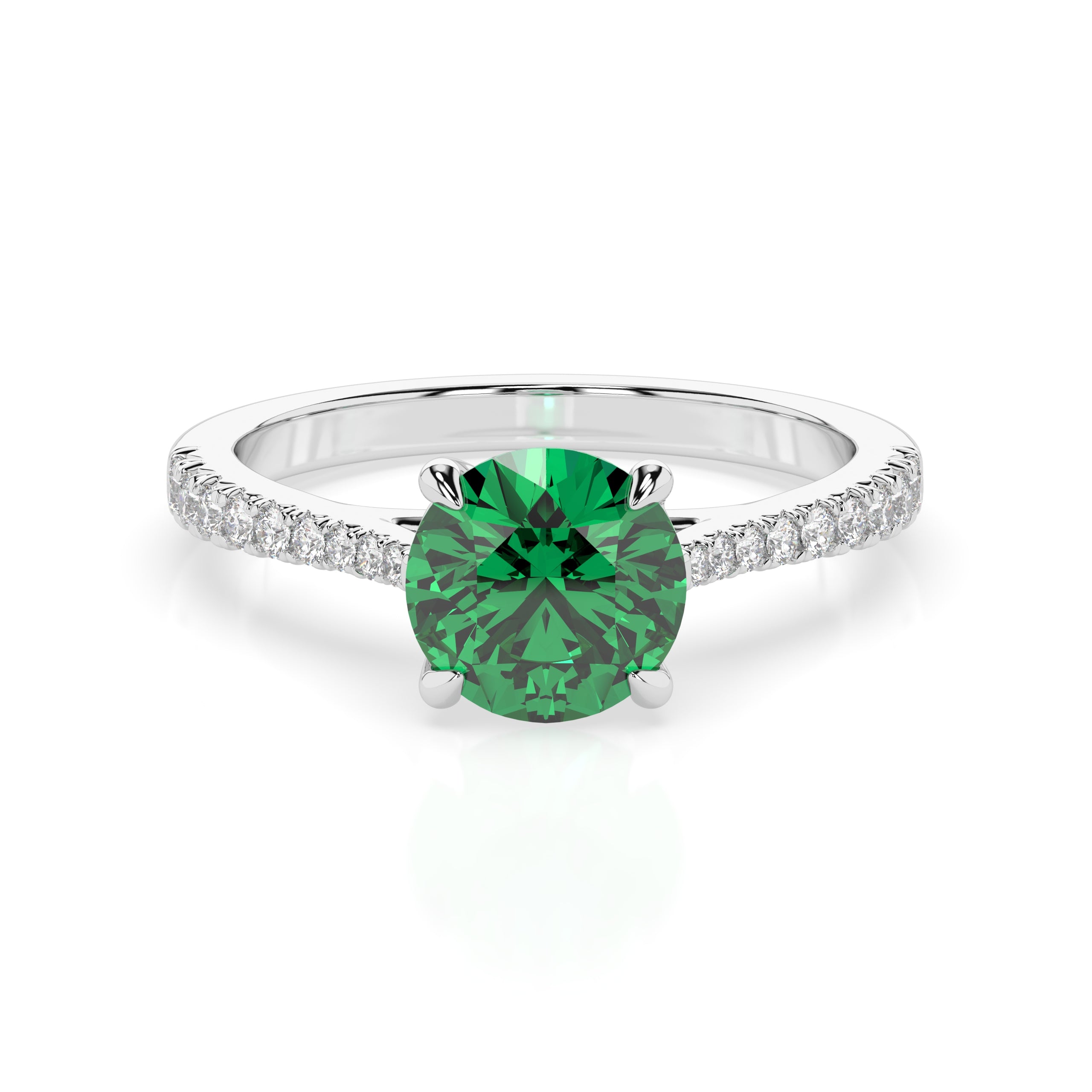 Emerald Terra Ring: Modern Elegance from Holts Gems