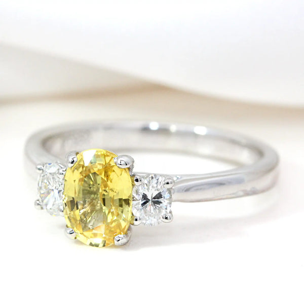 Yellow Sapphire Engagement Ring