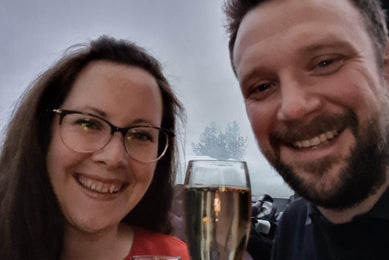 "She said YES in Finland in our glass igloo on our trip to see the northern lights." - Holts Gems