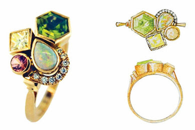 "My tastes are often a bit off beat, so I knew I'd like something a bit different when it came to an engagement ring" - Holts Gems