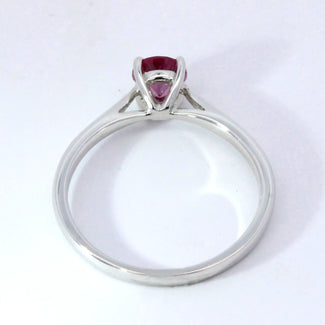 0.64ct Pink Sapphire Solitaire Ring