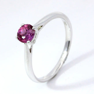 0.64ct Pink Sapphire Solitaire Ring