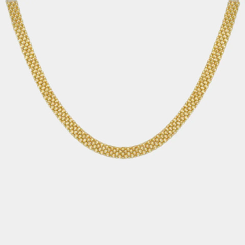 9ct Gold Graduated Bismark Necklace