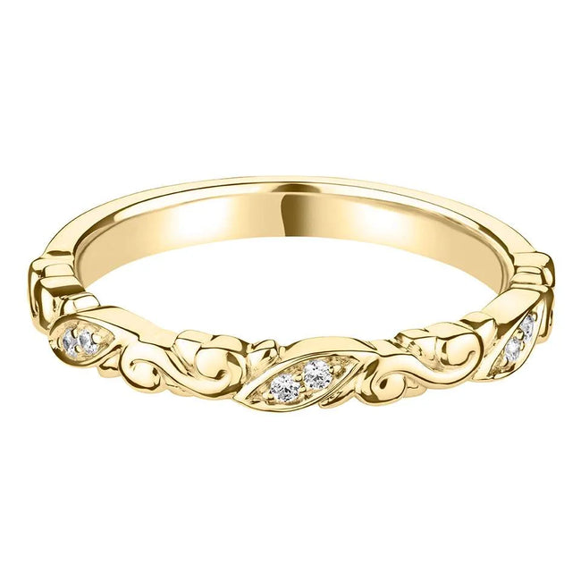 Decorative-Carved-Scrolls-Diamond-Ring-yellow-gold
