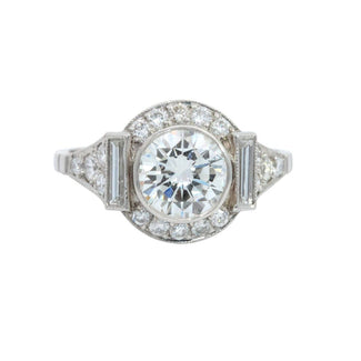 Diamond Halo Trilogy Ring