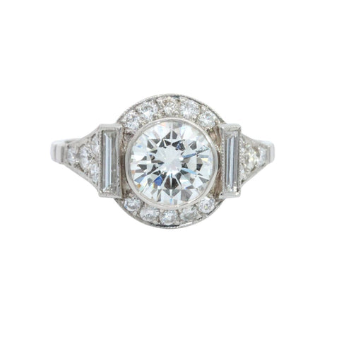 Diamond Halo Trilogy Ring