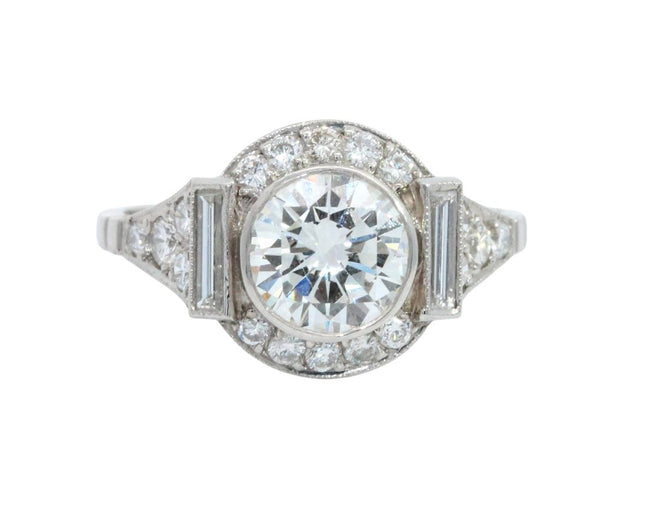 Diamond Halo Trilogy Ring