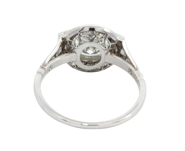 Diamond Halo Trilogy Ring