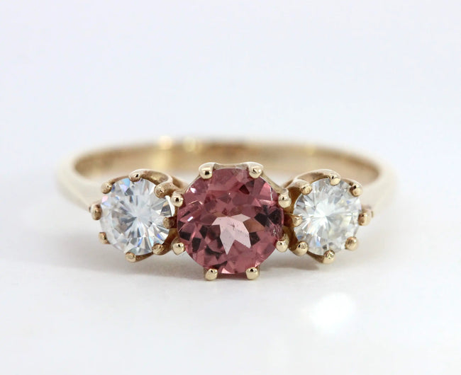 Garnet Trilogy Ring