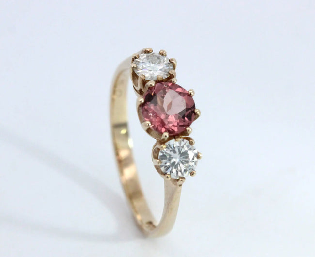 Garnet Trilogy Ring