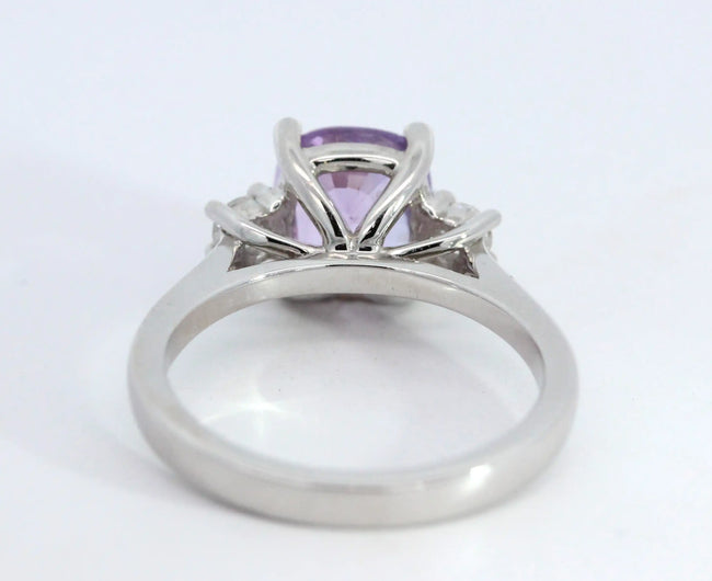 Lilac Sapphire Diamond Trilogy Ring