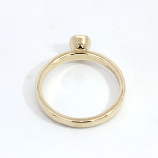 0.62ct Oval Bi-Colour Sapphire Bezel Ring