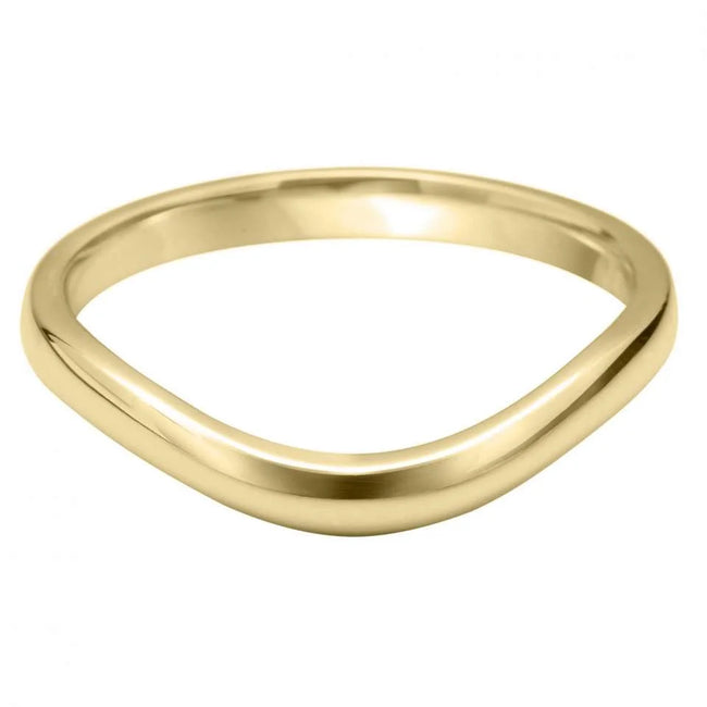 U-Shape-Curved-Wedding-Band-3mm-yellow-gold