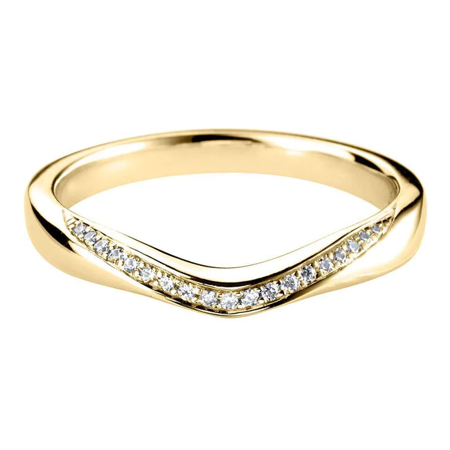 U-Shape-Curved-Wedding-Band-yellow-gold