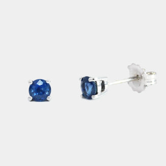 Blue Sapphire Stud Earrings