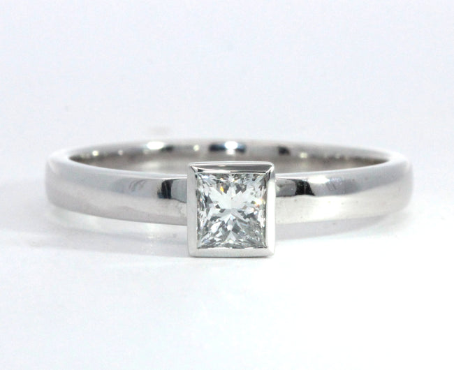 0.32ct Diamond Bezel Ring