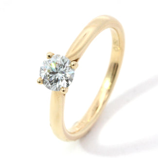 0.49ct GIA Natural Diamond Solitaire Engagement Ring