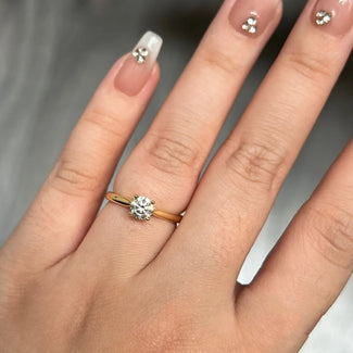 0.49ct GIA Natural Diamond Solitaire Engagement Ring