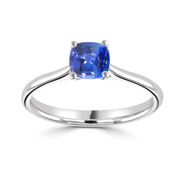Sapphire Elm Blue Sapphire Solitaire Engagement Ring Holts Gems
