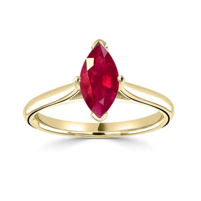 Ruby Elm | Ruby Solitaire Engagement Ring | Holts Gems