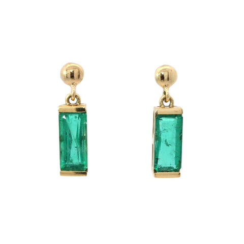 Emerald Drop Earrings