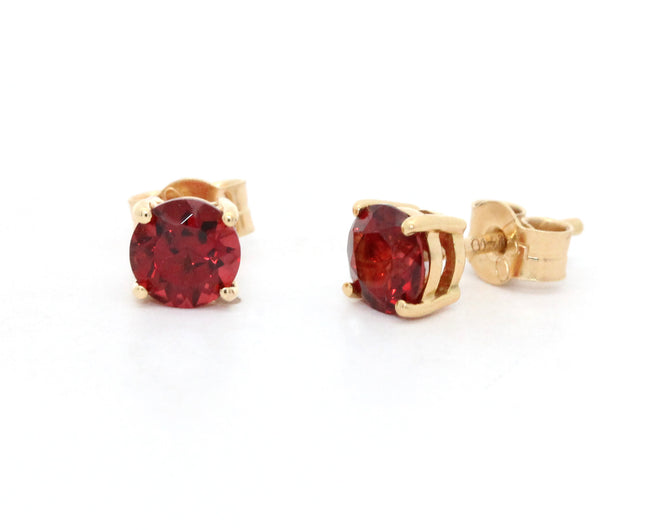 Garnet Earring Studs
