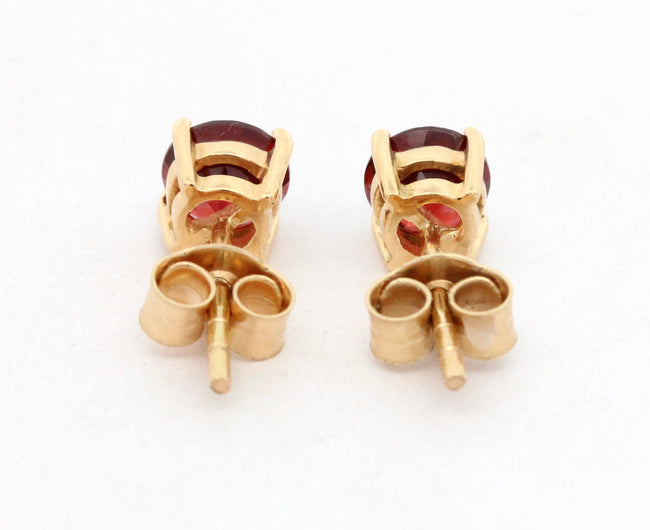 Garnet Earring Studs