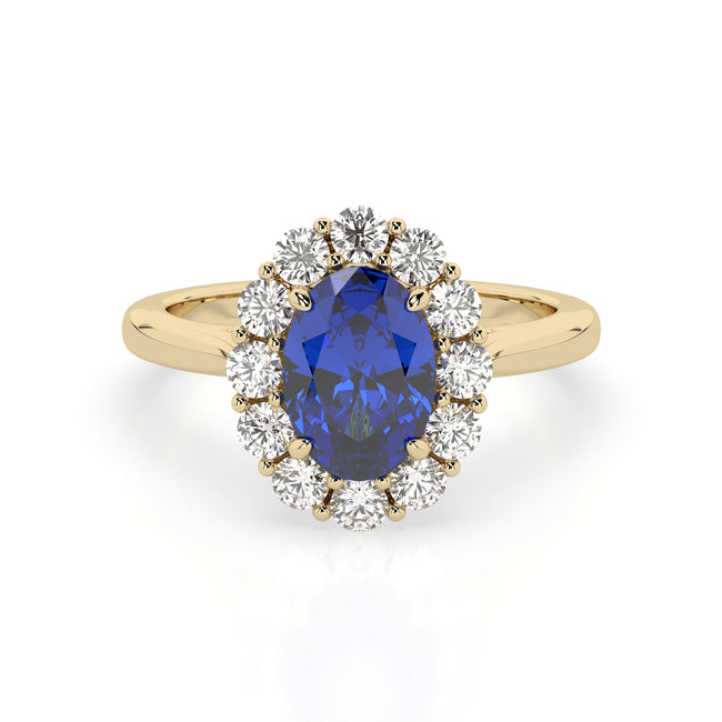 Sapphire Luna - 0.645ct Blue Sapphire - Size 
J ½