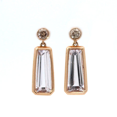 Morganite Drop Earrings